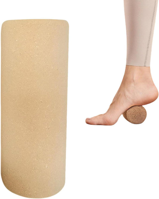 Rullo per massaggio yoga, in sughero, per gambe, recupero muscolare, attrezzo per esercizi per schiena, gambe, braccia, sport al chiuso