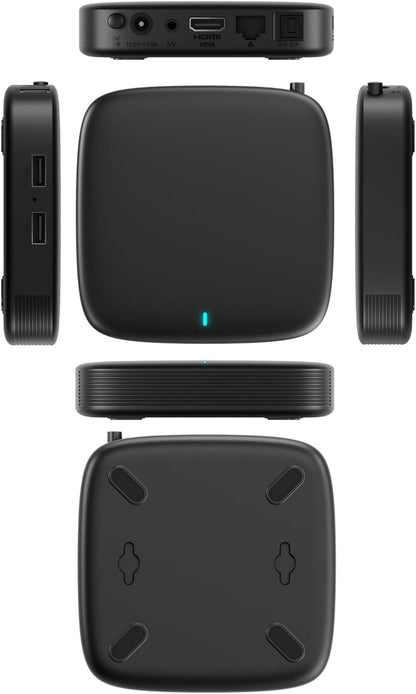 Raxxio MAG555 4K Google TV Box with Dual-Band Wi-Fi, Bluetooth 5.0, Google Assistant, HDR Streaming