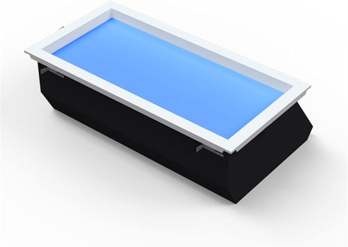 PFHKTO Smart Home Artificial Skylight Blue Sky Ceiling Skylight Led Lighting Roof Window Skylight Roof Window Virtual Sunlight (Graffiti Smart, E 300 x 600 mm)