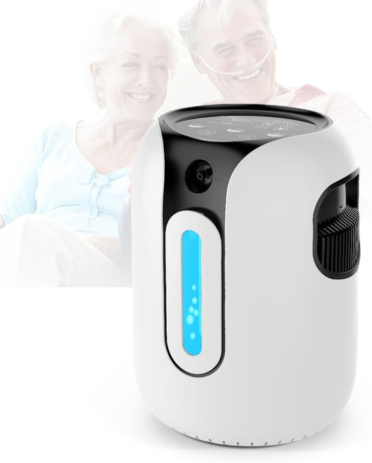 Portable Oxygen Generator System, 1-7 LITER OXYGEN CONCENTRATOR for Travel and Home Use