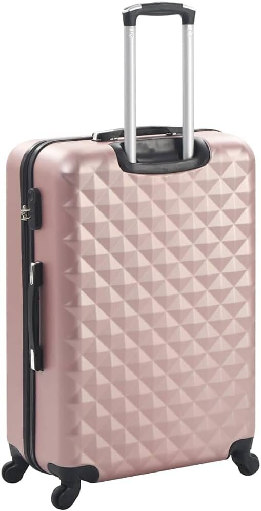 vidaXL Set of 3 Hard Suitcases ABS Travel Trolley Luggage Multicolor