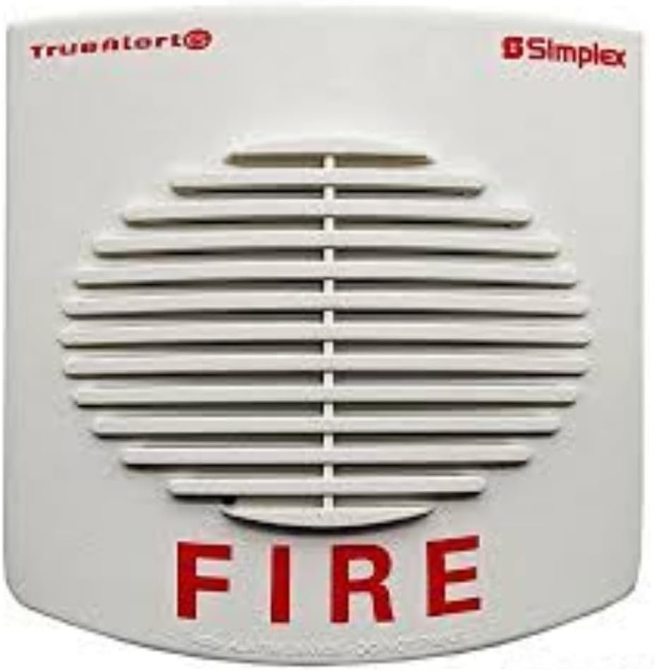 Simplex 49AO-WWF Wall Mount Addressable Electronic Horn, White Fire