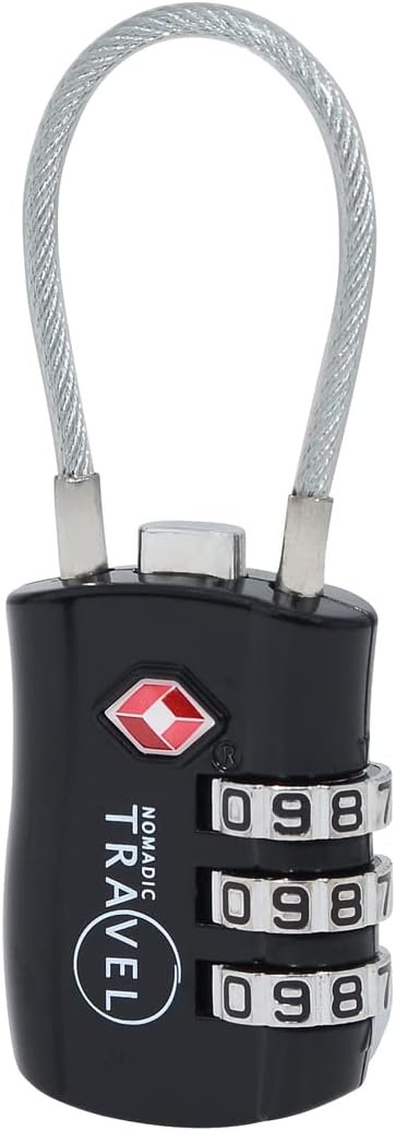 TSA Approved Combination Code Luggage Travel Lock (3 Pack) - Ideal for Luggage Suitcase, Backpacks, School lockers, Gym lockers and More