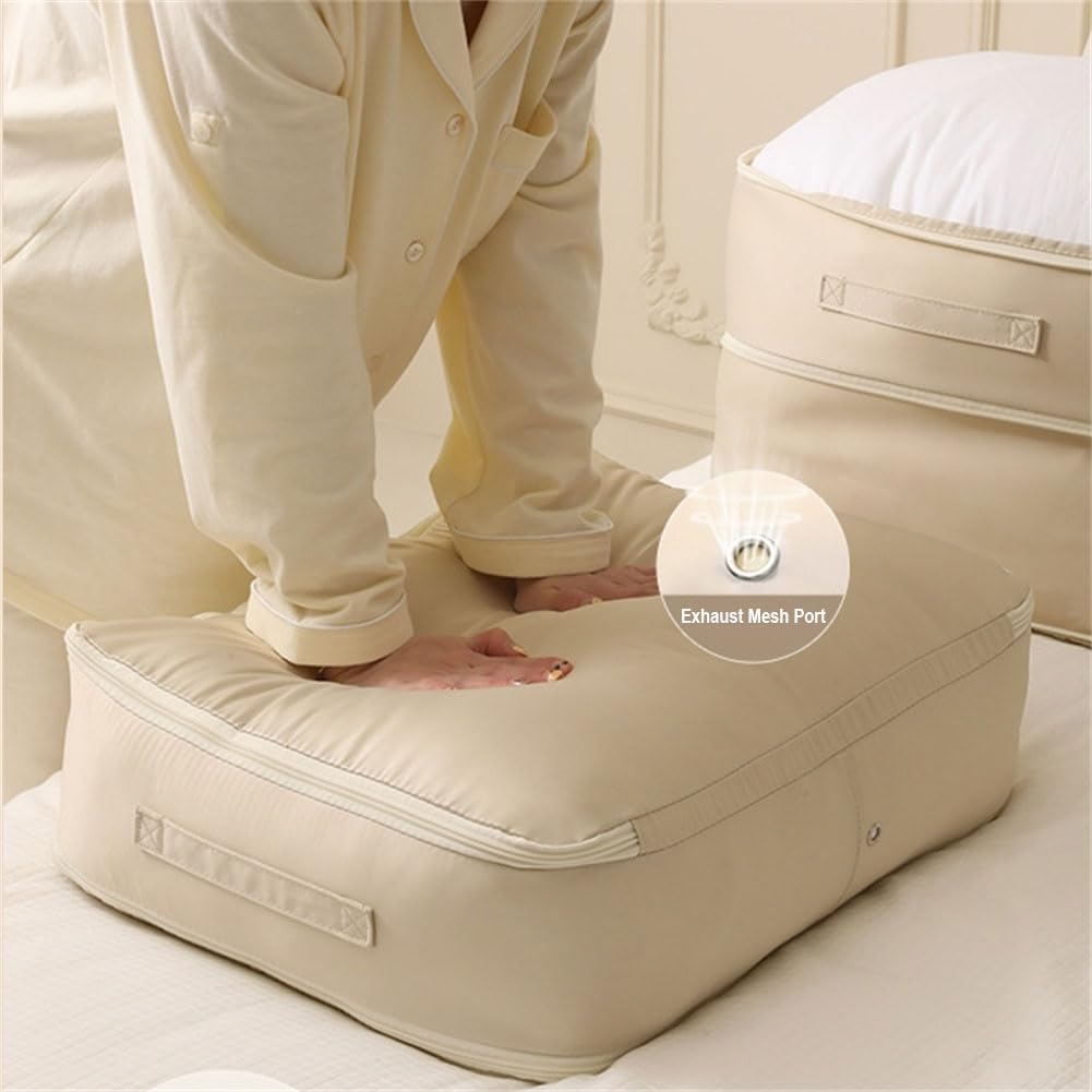 Ultra Space Saving Compression Organizer, Suitcase Packing Cubes, Compression Packing Cubes, Expandable Packing Organizers (XL, Grey)