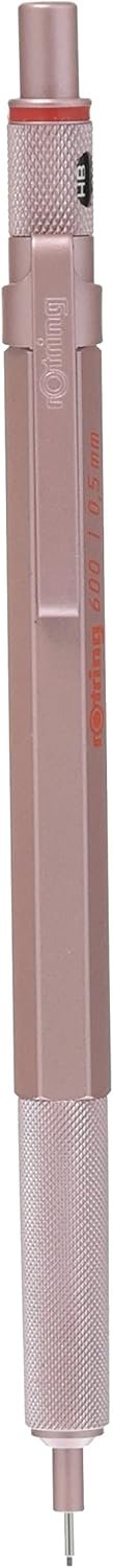 ROTTLING Mechanical Pencil Rose Gold 600 2158794 0.5mm rOtring Mechanical Pencil Fine Writing Stationery German Drafting Pen Professional Ballpoint Pen