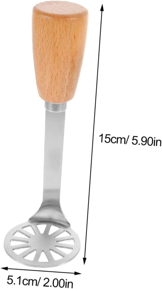 POPETPOP 2 Pezzi schiaccia Patate utensile per schiacciare Il Cibo Inossidabile purea Creatore Set Cucina Gadget Cucina Masher di Patate da Cucina Utensili per macinare Le Patate di Legno