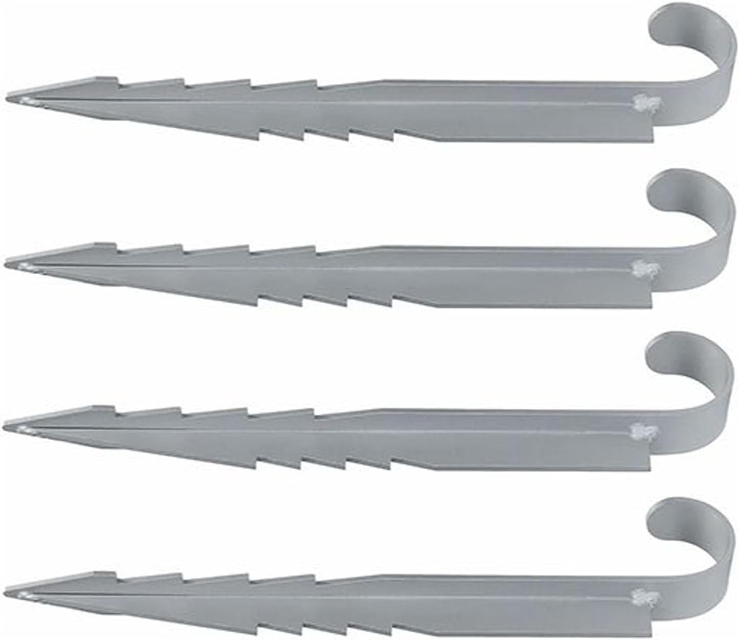 Trampoline Stakes, Metal Ground Anchors, Set of 4 Fixing Anchors for Swing and Winter Foil, Durable Outdoor Equipment Anchoring Tool for Stability and Safety