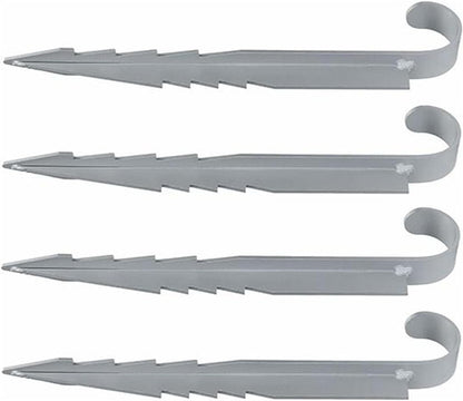Trampoline Stakes, Metal Ground Anchors, Set of 4 Fixing Anchors for Swing and Winter Foil, Durable Outdoor Equipment Anchoring Tool for Stability and Safety