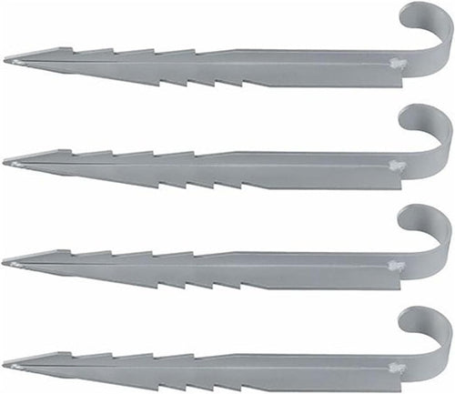 Trampoline Stakes, Metal Ground Anchors, Set of 4 Fixing Anchors for Swing and Winter Foil, Durable Outdoor Equipment Anchoring Tool for Stability and Safety
