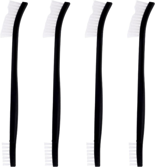 4pcs Double Ended Nylon Cleaning Brushes, Multifunctional Small Cleaning Brush Durable Nylon Brushes for Cleaning Crevice Detailing Brushes for Jewelry Bicycle Car Shower Head