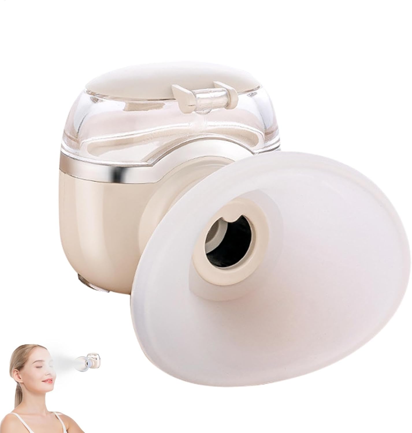 Portatile Eye Mister, Eye Moisturizer Sprayer, Eye Skin Care Umidifier, Compact Eye Misting Umidificatore, Heated Eye Moisturizer Sprayer, 2.01x1.69x1.97 Inches Portable Eye Umidifier for Skincare