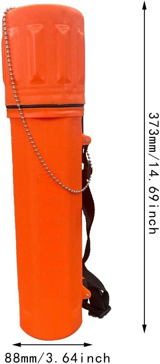 koolsoo Welding Rod Holder Welding Rod Storage Tube Workspace Organization Airtight Airproof Welder Accessories Welding Rod Canister, Orange