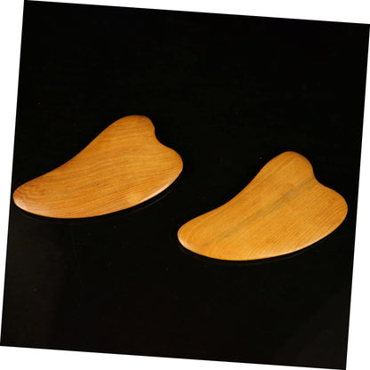 WOFASHPURET 2sets 4pcs Wooden Scraper for Facial Care Meridians Therapy Massage Tool Compact and Lightweight and Aging Treatment Travel Friendly Design 4pcs*2