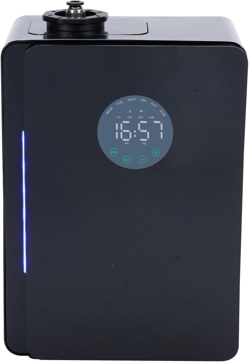 Flycross Essential Oil Diffuser - Aroma Machine for House,Hotel,touchscreens/App Control, Essential oil Diffusers for home, air fresheners for home, M500-Black, hotel fragrance diffuser