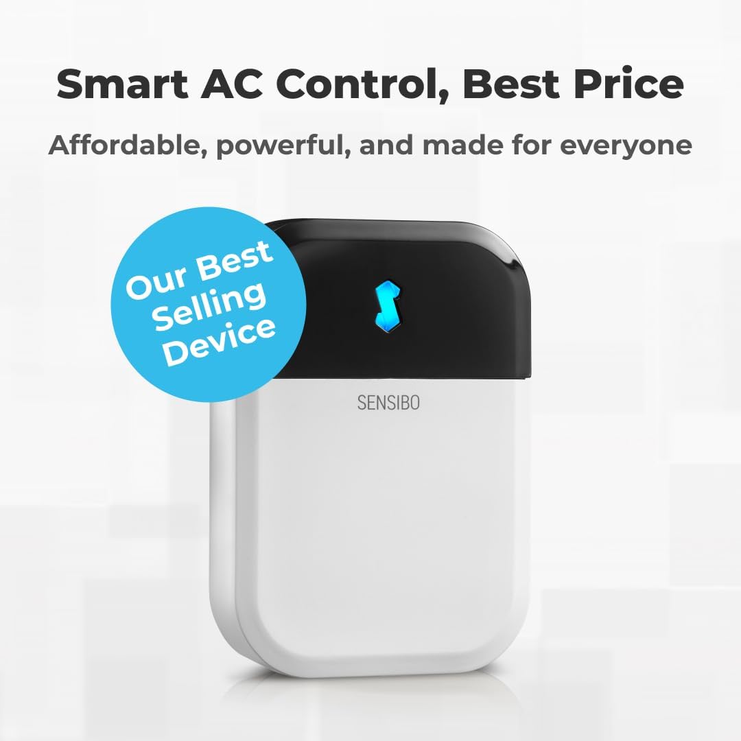 Sensibo Sky Smart Air Conditioning Control, Easy and Quick to Install by Yourself. Comfort and Energy Saving. Wifi Control Compatible with Google App, Alexa and Siri