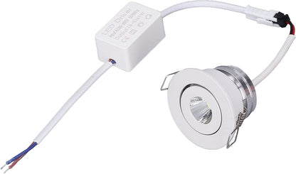 QANYEGN Aluminium Recessed Ceiling Light, Tunable Angled Ceiling Recessed Light, Ceilings Recessed Led Lights, Recessed Ceiling Indoor Lights for Lighting Dimmable (Warm White Light 3000K)
