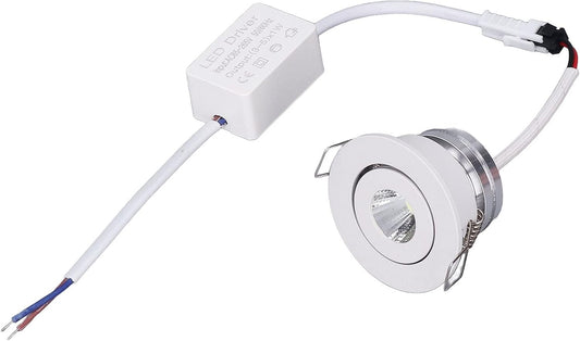 QANYEGN Aluminium Recessed Ceiling Light, Tunable Angled Ceiling Recessed Light, Ceilings Recessed Led Lights, Recessed Ceiling Indoor Lights for Lighting Dimmable (Warm White Light 3000K)