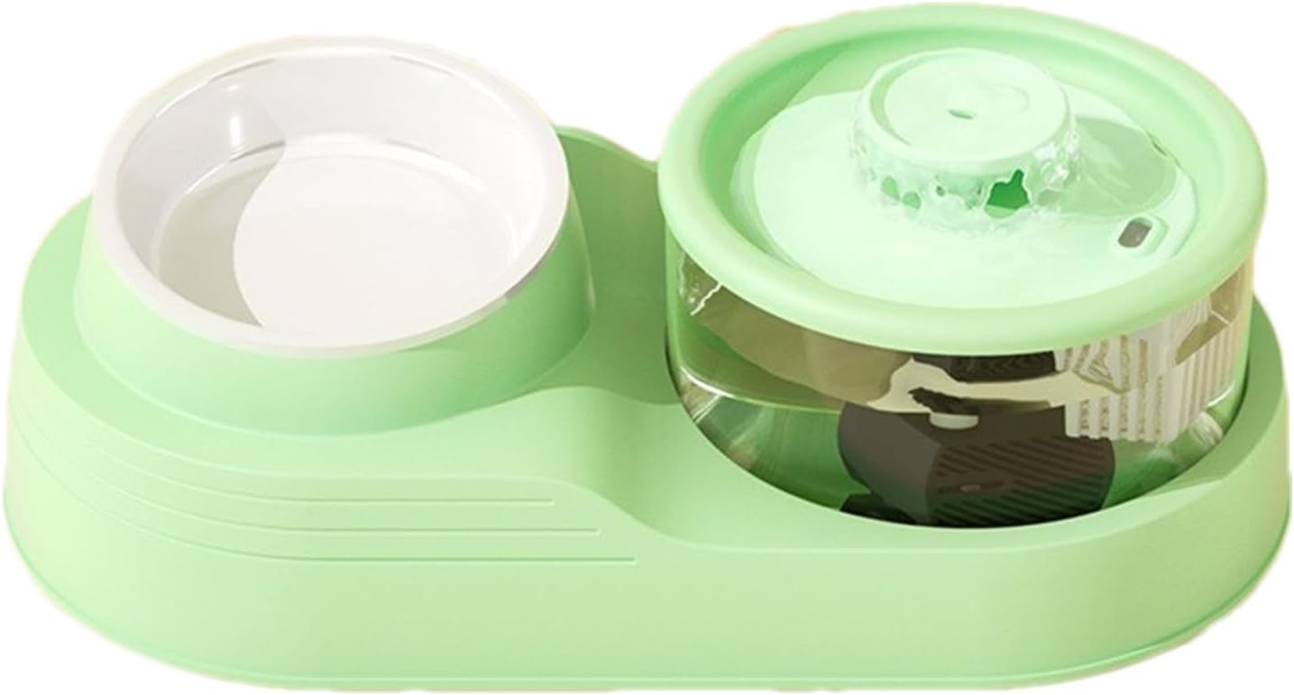Pet Water Dispenser | Cat Feeding Station,Tilt Cervical Support, Quiet Design, Feeding & Watering Supplies for Home Use