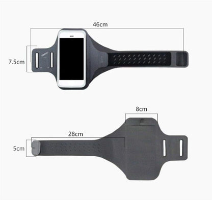 DFV mobile - Professional Cover Chinlon-Lycra Ultra-Thin Armband Sport Walking Running Fitness Cycling Gym per TD Tech P50 (2021) - Orange