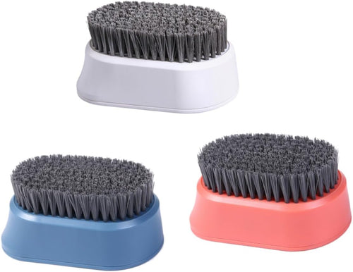 HOMOCONO 3pcs Laundry Brush Soft Bristles Cleaning Brush for Clothes Shoes Durable Cleaner Tool Home Cleaning Essential Random Color