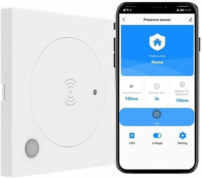 Sensore di presenza umana mmWave da 24 GHz con rilevatore di luce per Tuya WiFi Smart Lighting Control (versione Sidewall)