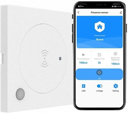 Sensore di presenza umana mmWave da 24 GHz con rilevatore di luce per Tuya WiFi Smart Lighting Control (versione Sidewall)