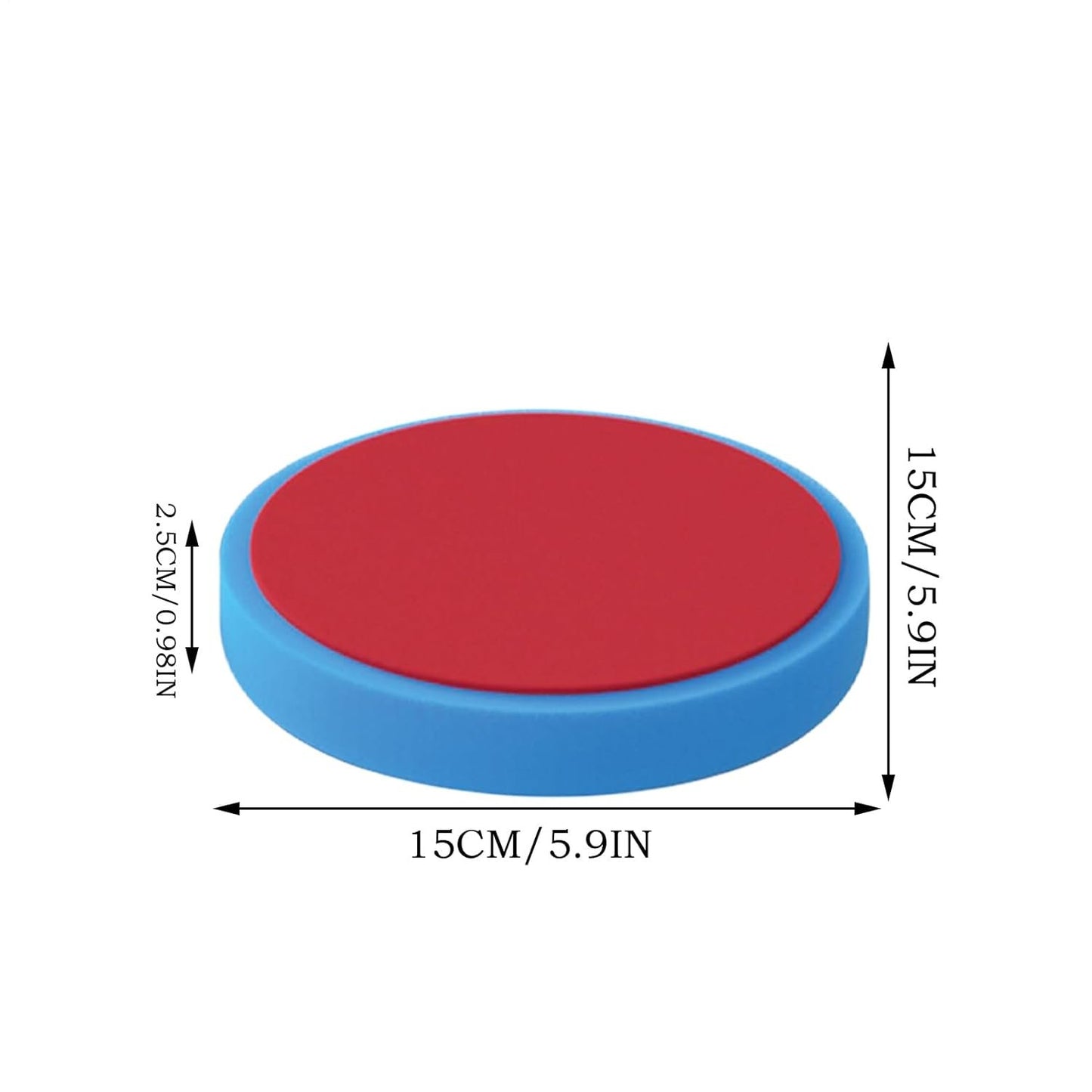 Wax Applicator Pad, Reusable Polishing Pad, Soft Foam Construction, Scratch- Detailing Tool, Ideal for Automotive Interior, Exterior, Tires, Dashboard, Wheel, Cleaning