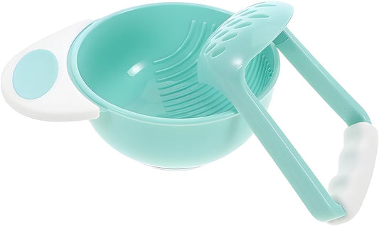 Manual Mash and Serve Bowl, 1 Set Food Masher Bowl Food Mill Bowl Portable Food Masher Maker Food(Green)