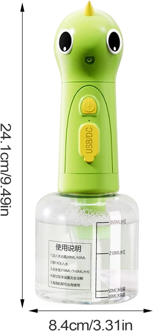 Dog Shampoo Dispenser, Electric Foaming Shampoo Dispenser, Cute Efficient Washing Foamer, Portable with Precision Scale, Bathing Supplies for Bathtub, Bathroom, Kitchen Sink, 1 Set