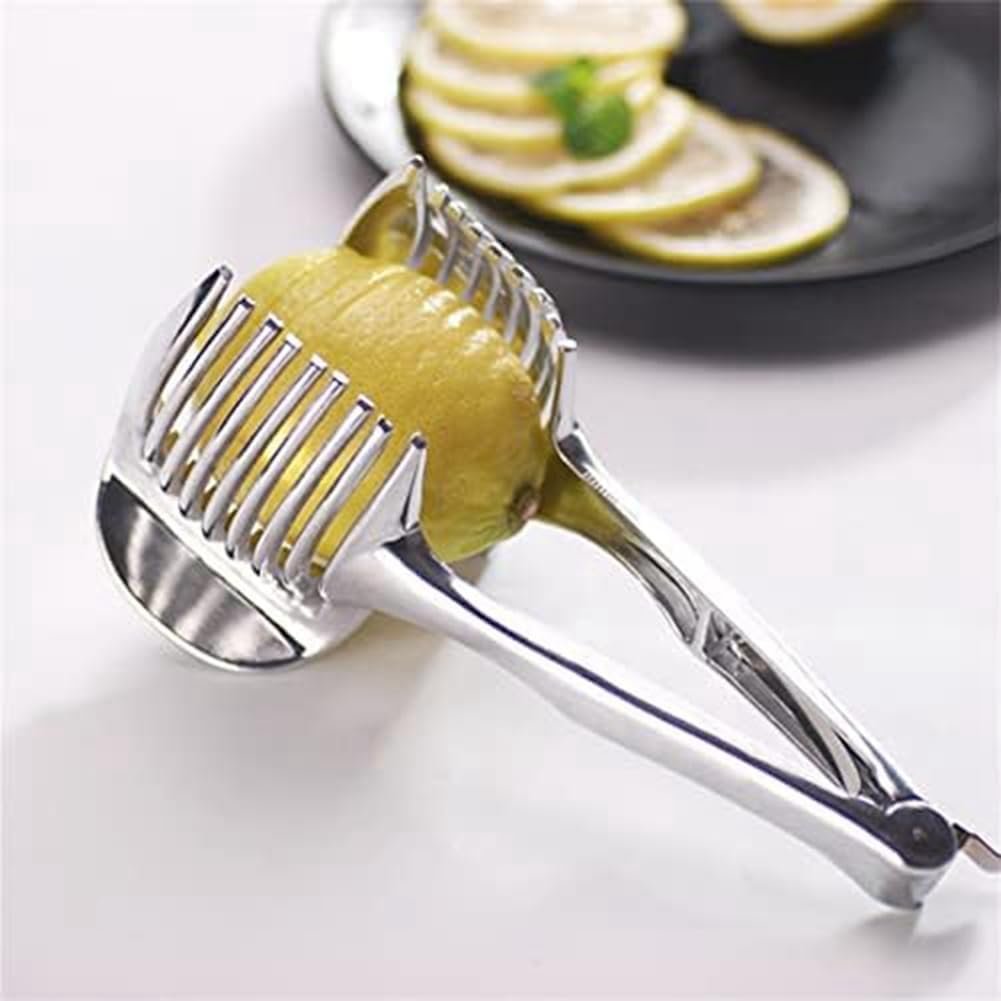 Xbsduih Gadget da Cucina Pratico Porta Cipolla, Affettatrice per, Pomodori, Frutta, Utensili da Cucina di Sicurezza, Accessori
