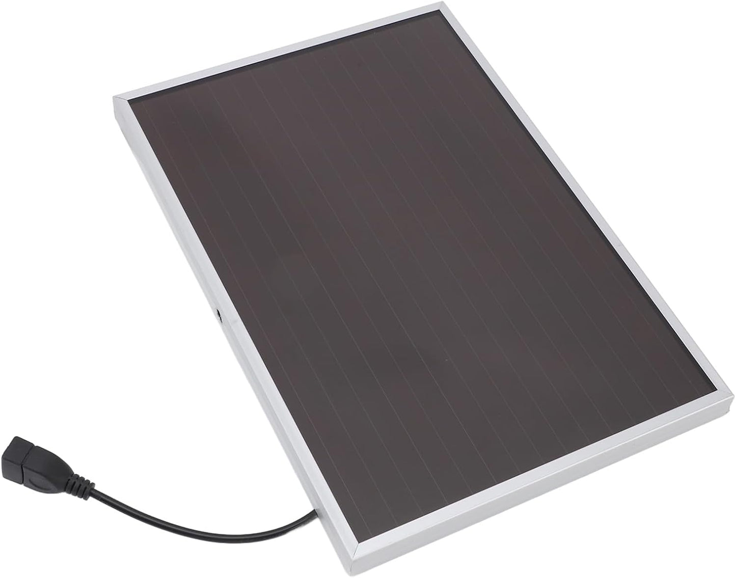 20 Watt 12 Volt Solar Panel Solar Trickle Charger, Aluminum Frame Amorphous Silicon Panel, USB Portable Charger Power for Camping, Outdoor Activities, Emergency