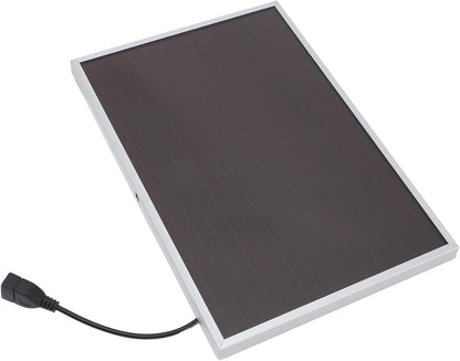 20 Watt 12 Volt Solar Panel Solar Trickle Charger, Aluminum Frame Amorphous Silicon Panel, USB Portable Charger Power for Camping, Outdoor Activities, Emergency