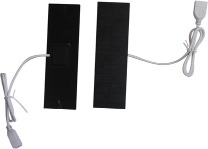 Portable Solar Panel Charger, Fast Charging USB Charger, Solar 3W, Solar Charging Panel Battery Bank, Solar Powered Battery Pack for Mobile Phones Laptop Outdoor Hiking Fishing
