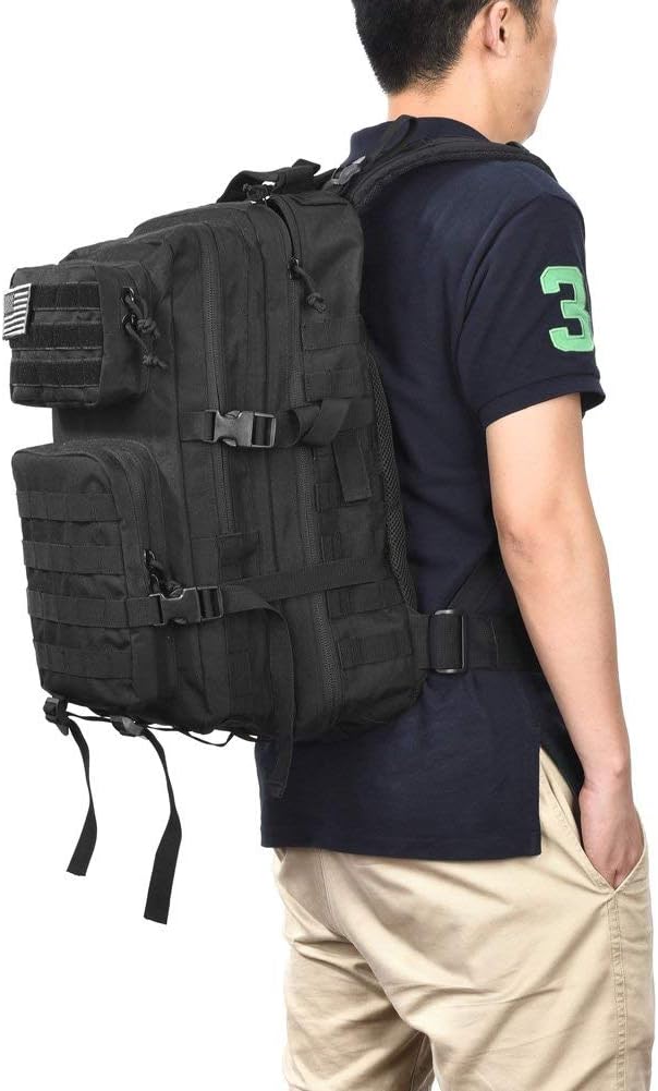 REEBOW GEAR Military Tactical Backpack Large Army 3 Day Assault Pack Molle Bag Backpacks Rucksacks for Outdoor Hiking Camping Trekking Hunting