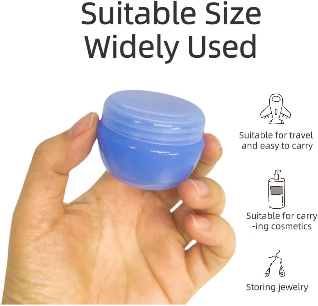 Travel Containers, 20 Gram Travel Accessories Bottles Containers for Toiletries, Cosmetic,Face Body Hand Cream, Lotion,Makeup,21 Pieces