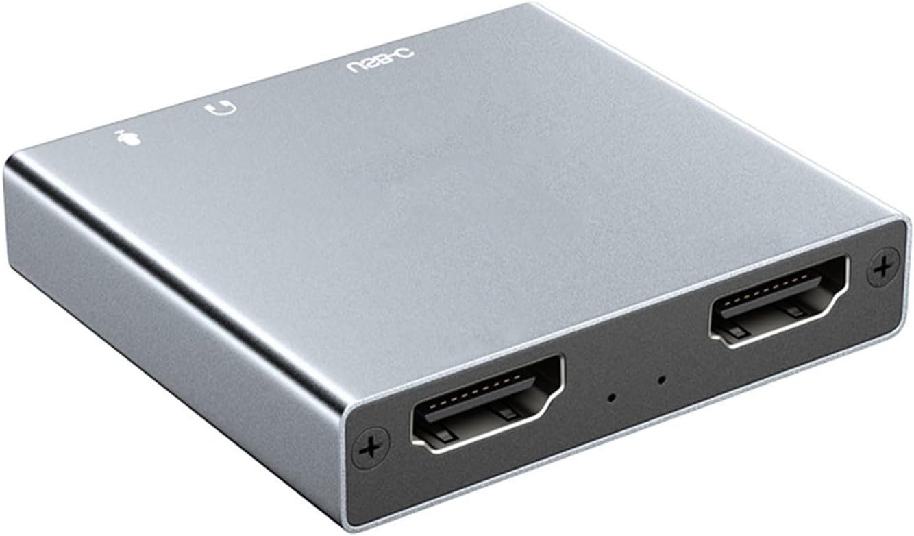 High Performances USB HDTV Video Capturing Card 4K 30Hz Compatible for Multiple HDTV Interfaces for Seamlessly Streaming