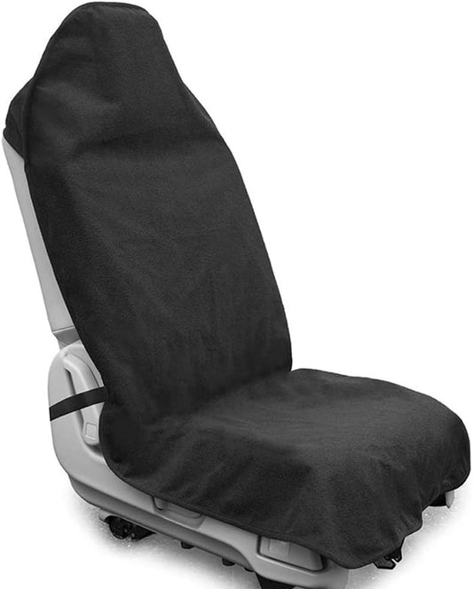 ZXCVDF Coprisedili Anteriori Auto per Renault Mégane E-Tech 5 (V) I 2022-2024,Copri Sedili per Auto Protezione/Copertura Sedile Guidatore Singolo per Fitness/Cane Coprisedili per Officina,Black-1