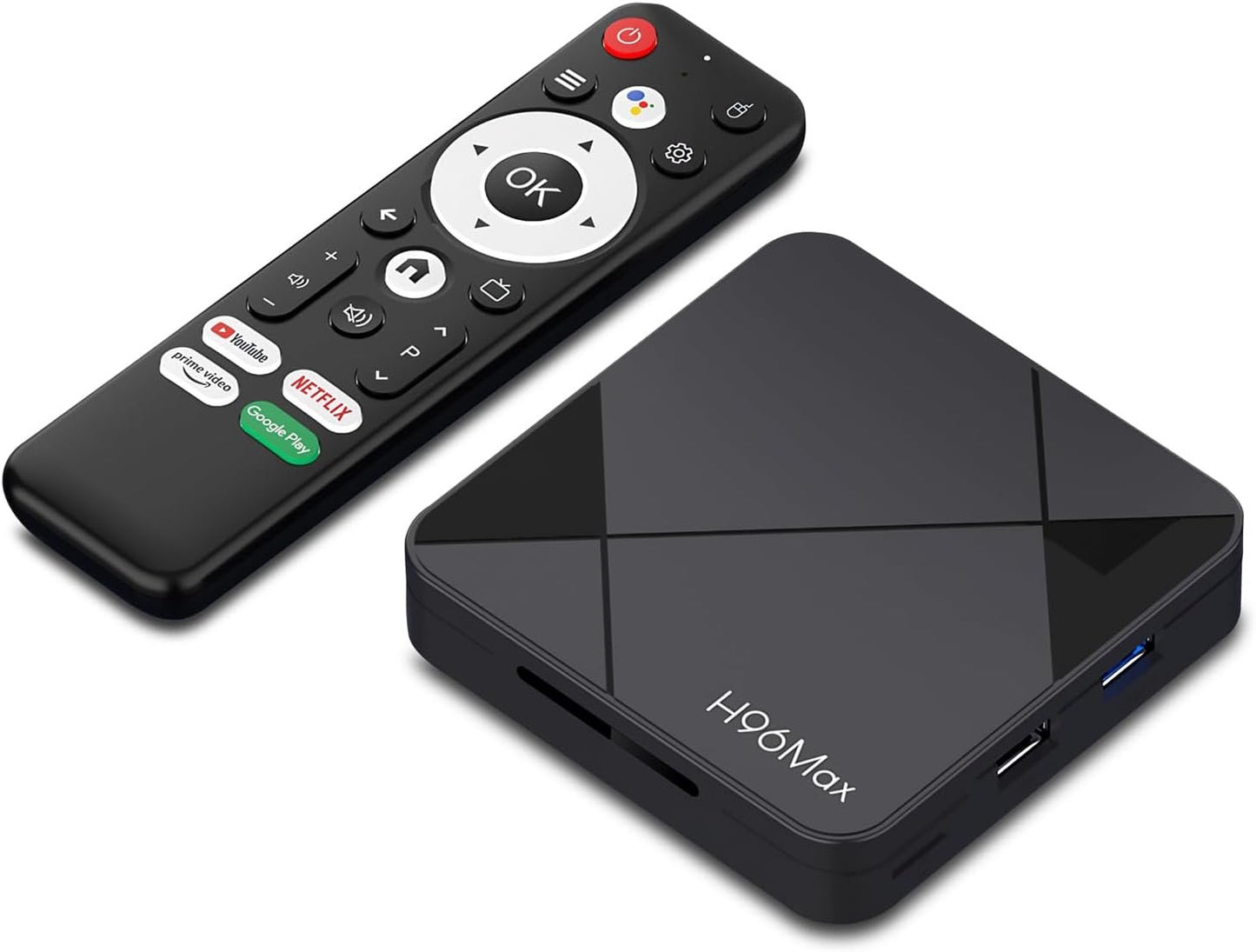 Android 14.0 TV Box, LEFFOT RK3518 4K Ultra HD Smart TV Box, 2GB RAM + 16GB ROM, Support HDR10, Voice Control, 2.4G & 5G WiFi 6, 100M Ethernet, BT 5.4, USB 3.0, RK3518 Quad Core ARM Cortex-A53