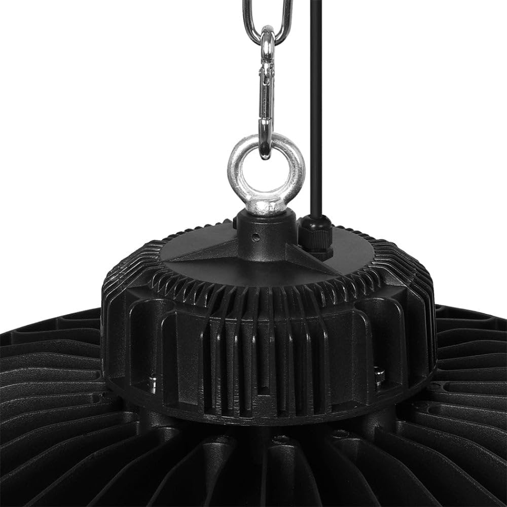 EMITTO UFO LED High Bay Light 100W,Commercial Led Shop Lights Fixture for Garage Factory Warehouse Industrial Indoor Outdoor Lighting,5000K Daylight,IP65 Waterproof