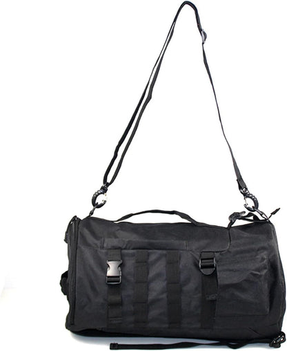 Fishing Backpack, Fishing Tackle Box Storage Bag, Rod Holders, Outdoor Reel Bait Gear Organizer, Sling Pack Multiple Compartments for Lake, Riverside, Camping, Hiking, Travel