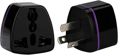 LZLRUN 2Pcs Universal Power Adapter Travel Adaptor 3 pin AU Converter US/UK/EU to AU Plug Charger for Australia New Zealand (Black)