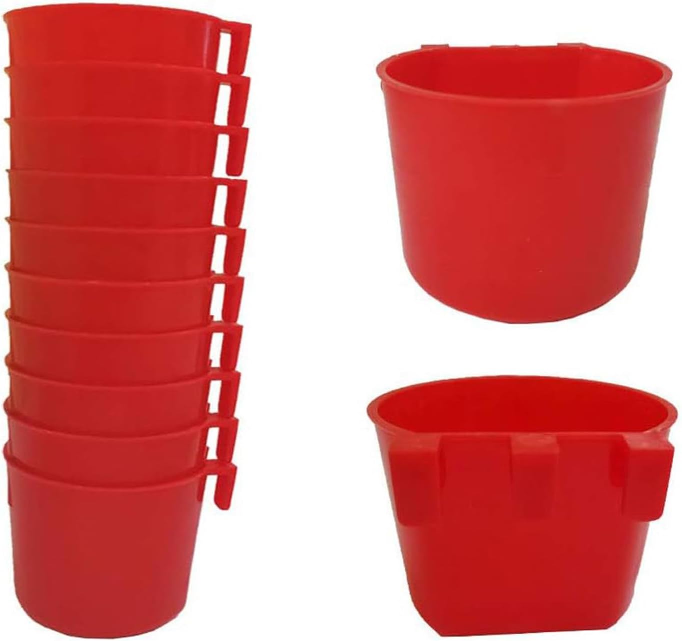 Chicken Watering Can Cups, Water Cups for Chickens - Feeding Bowl - Multifunctional 8oz Antim-Tip Water 8oz Feeding Cup for Outdoor Farm