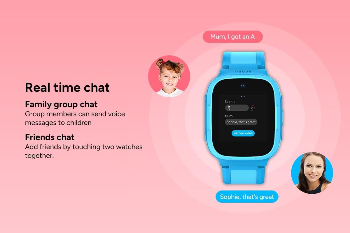 Kogan Kids 4G GPS Smart Watch with Video Calling (Blue) - KAKID4GWTBA