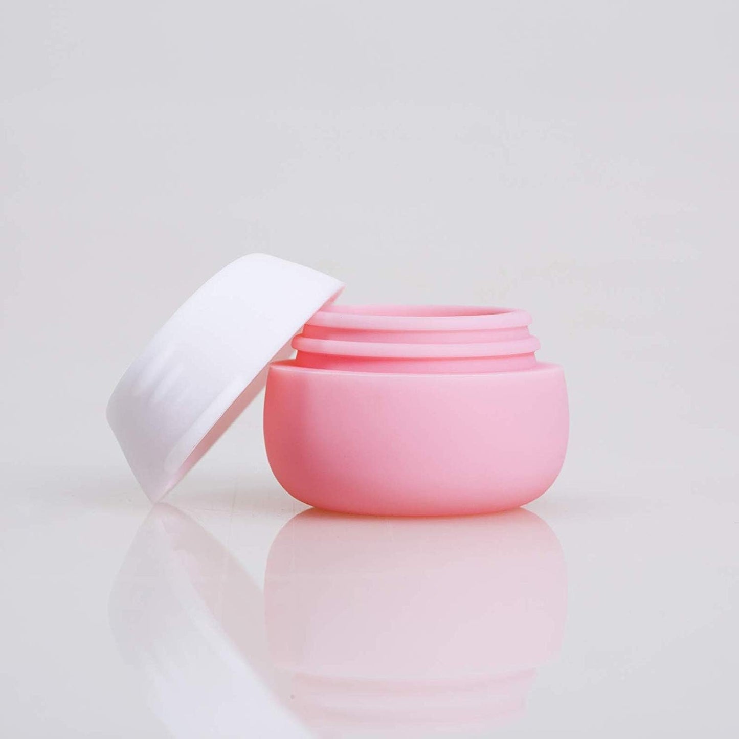 Travel Containers for Toiletries, Gemice Silicone Cream Jars, TSA Approved Travel Size Containers Leak-Proof Travel Accessories with Lid for Cosmetic Makeup Face Body Hand Cream (4 Pieces)
