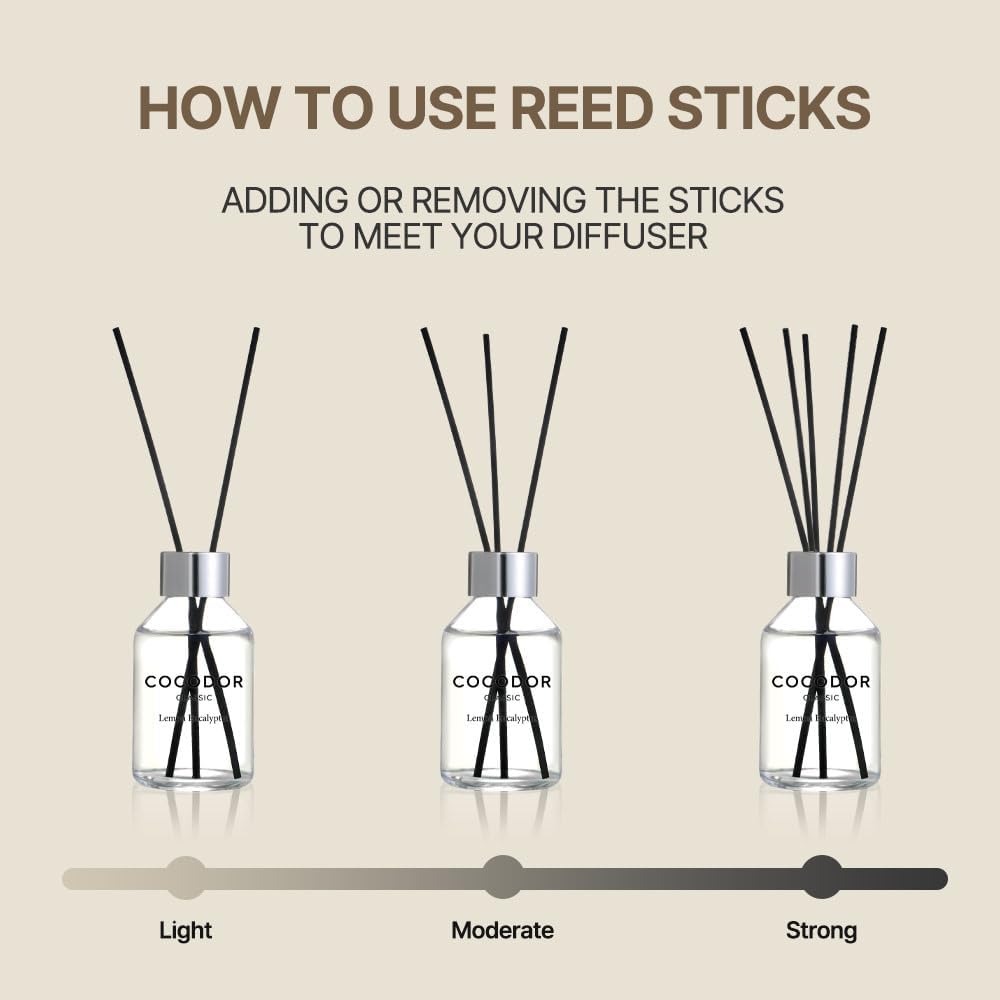COCODOR Classic Reed Diffuser/April Breeze / 100ml / Fragrance Scent Essential Oil Stick Diffuser Set for Bedroom Bathroom Home Décor