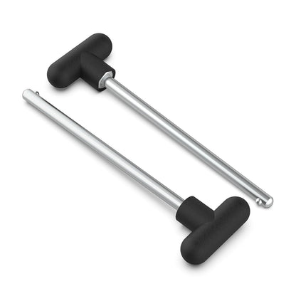 Sconva Weight Stack Pin Replacement, Pin Tensile 3/8" Diameter 5-1/2" Locking Space Universal Workout Equipment Weight Stack Selector Pin for Home Gym Exercise Machine Parts & Accessories (Pack of 2)