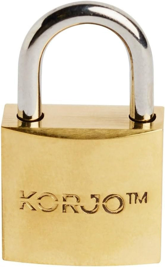 Korjo Luggage Lock, 2mm Brass Travel Lock