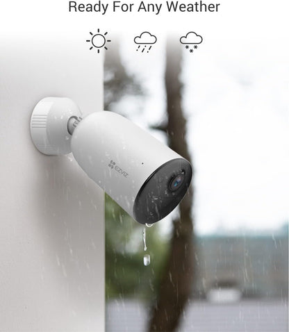 EZVIZ Wireless Security Camera with Solar Panel, 1080P Outdoor Spotlight Battery/Solar Powered WiFi Camera, Color Night Vision, 2-way Talk, Human Detection, IP66, 256G SD/Cloud Storage, Alexa, CB3 Kit