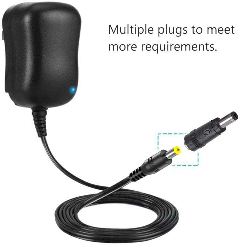 Belker 12W 3V 4.5V 5V 6V 7.5V 9V 12V Adjustable Voltage Universal AC/DC Adapter Power Supply for Household Electronics - 1A 1000mA Max.