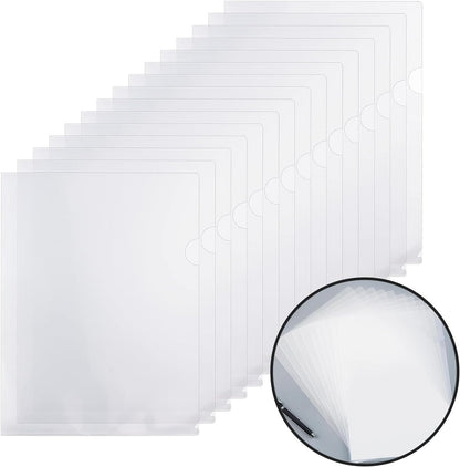 Clear Plastic Document File Folder 30 PCS A4 Size Clear Transparent Folder for Chool Home Work Office Organizationchool Home Work Office Organization(Transparent Folder(30pack))